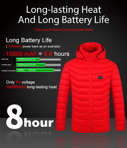 Freely <strong>Selected</strong> Heating Area Winter <strong>Coat</strong> Heating Jacket Electric Warm Jacket 3 File Temperature Controller Men Heated Jacket - Product Image 5