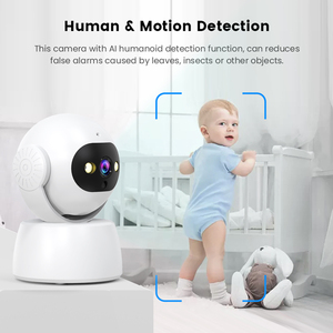 Tuya Indoor WiFi <strong>Camera</strong> PTZ 360 Degree 3MP CMOS <strong>Sensor</strong> Two-Way Audio <strong>with</strong> Micro SD <strong>Memory</strong> Card Slot Cloud Storage - Product Image 5