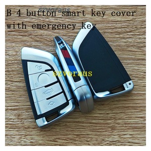 ที่หุ้มกุญแจอัจฉริยะแบบ4ปุ่มพร้อมกุญแจฉุกเฉินเหมาะสำหรับ BMW Smart Key - Product Image 2