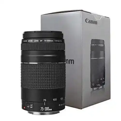 Autentico nuovo EF 75-300mm f/4-5.6 III teleobiettivo Zoom fotocamera SLR