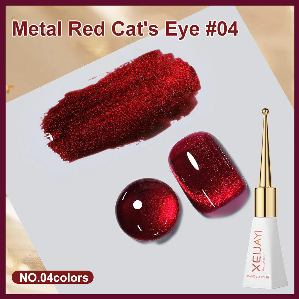 Scepter bottle metal red cats eye 04