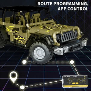 1/14 Dual-Fernbedienung Offroad-Kletter fahrzeug Baustein Kit RC Rennwagen programmier bares Spielzeug für Jungen Geschenk zusammenbauen - Product Image 5
