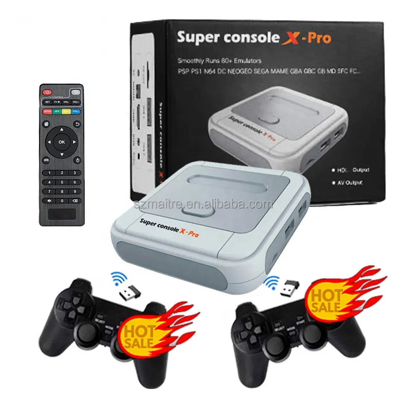 Hd 4k Wifi Tv Box Retro Video Super Game Console X Pro 30000/50000+ Games Mini Super X-pro Game Player Console