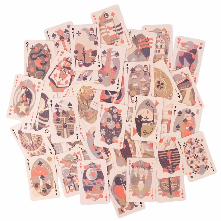 Cartes à jouer blanches