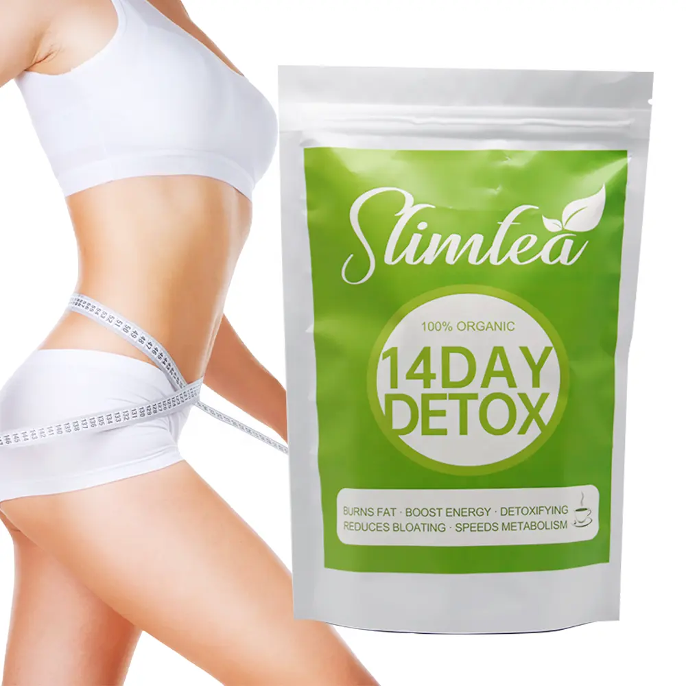 Custom Slimming Tea Burn Fat Weight Loss Detox Slim Green Tea Bag Orgânico Perder Private Label Para Flat Belly The Minceur