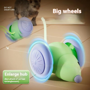 Sınır ötesi elektrikli kedi oyuncak kendinden Hi çalışan araba fare plastik kutu oyuncak kediler ve köpekler için balık uygulama - Product Image 3