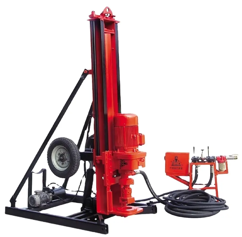 High speed rotating 20m 25m 30m DTH small water well drilling machine rig