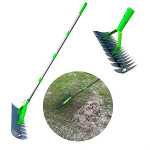 多功能园林手工工具茅草耙叶耙工具不锈钢宽头茅草耙花园用 - Product Image 5
