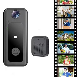 Videocamera senza fili con campanello d'anello per la casa intelligente con sensore PIR Wifi citofono per appartamenti e ville - Product Image 3