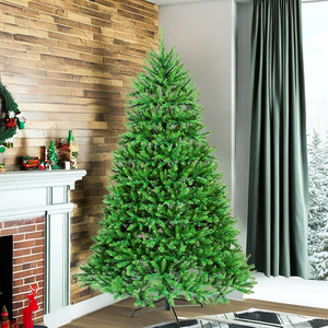 Factory Wholesale Customized Premium PVC PE Mixed Xmas <strong>Tree</strong> Artificial Fat Christmas <strong>Tree</strong> With Metal Stand - Product Image 1