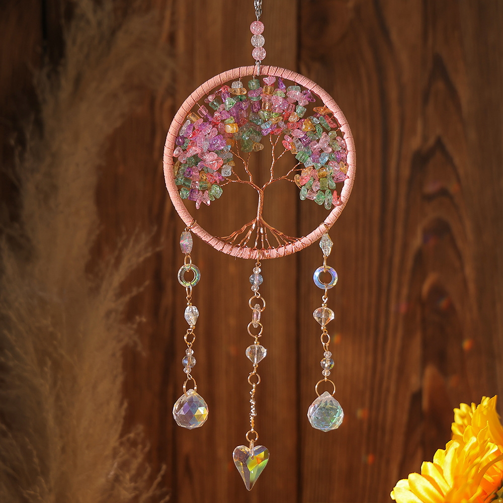 Cristal d'arbre de vie en poudre sale