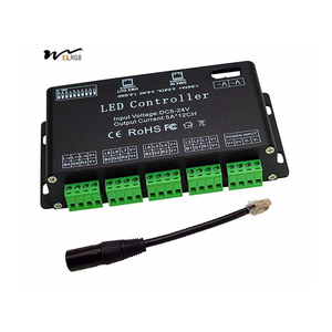 12-Kanal-DMX-Decoder RGB LED Lichtstreifenregler dmx512 Decoder Dimmer-Laufter DC5V-24V LED-Lichttemperaturmodul