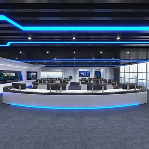 Monitoring <strong>Center</strong> Console Modern Technology Paint Console Command <strong>Center</strong> Dispatching Console Computer Desk - Product Image 4