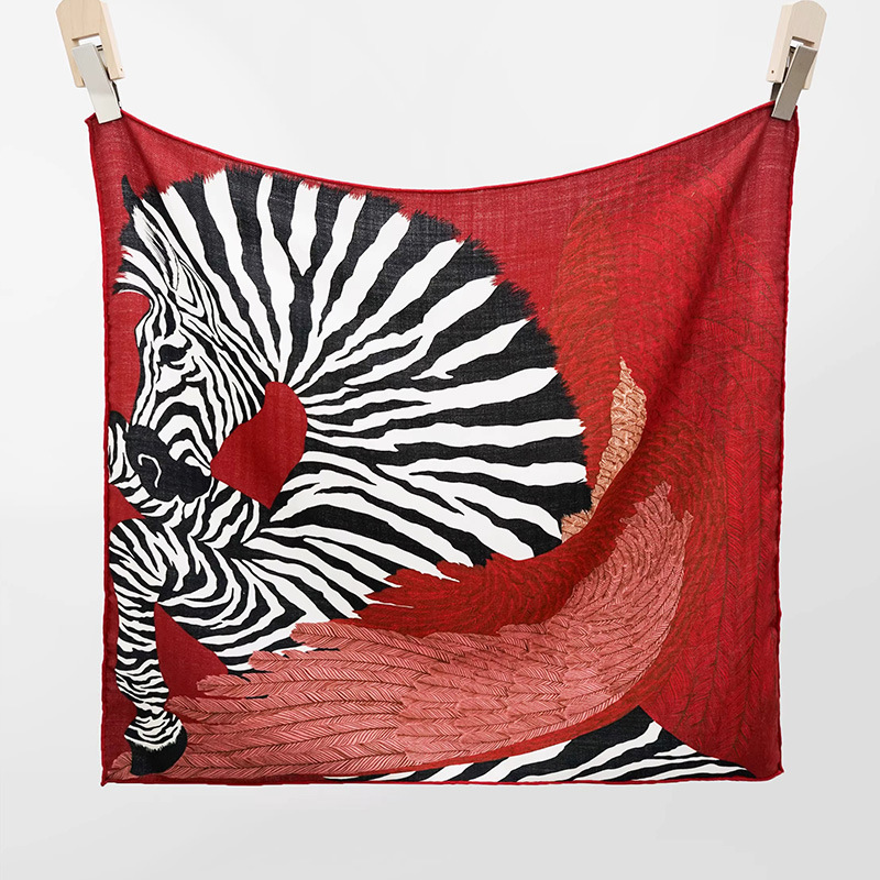 Zèbre rouge-65cm