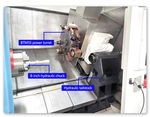 Máquina de torno cnc de cama inclinada para centro de torneado de metal con eje C y eje Y, salida de fábrica CNC Fanuc de salida de fábrica, a prueba de agua, a prueba de - Product Image 3