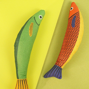 Gran oferta, juguetes de hierba gatera en forma de pez, muñeca de hierba gatera esponjosa realista, almohada interactiva para mascotas, juguete para masticar, morder, pez, gato, gatito - Product Image 4