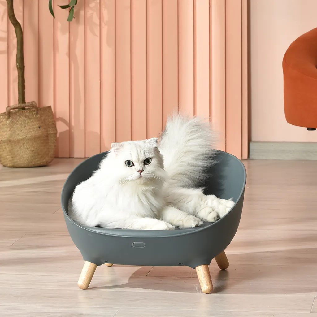 새로운 스타일 지능형 아늑한 고양이 개 애완 동물 소파 온도 조절 가능한 하이브리드 냉각 및 난방 앱 제어 애완 동물 스마트 소파