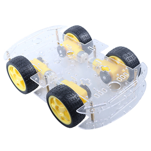 Tscin buny 4WD Smart Robot Auto Transparentes Chassis für Education & Maker Boards Smart Car DIY Roboter Kit für Arduino - Product Image 1