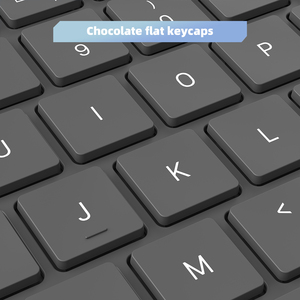 Multi-Device 2.4GHz Wireless <strong>Keyboard</strong> for Mac Windows Low Profile Silent Clavier Ultra Thin Mini Portable <strong>Keyboard</strong> - Product Image 4
