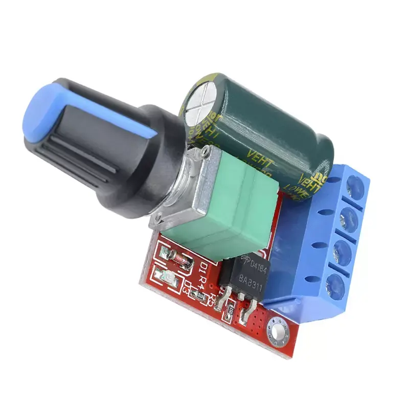 PWM DC motor governor 5V-35V speed control switch board 5A switch function LED dimmer speed control module