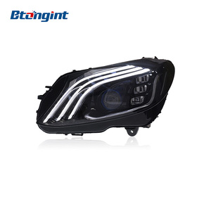 15-19 Mercedes Benz için uygun GLE far takımı W166 modifiye yeni LED gündüz çalışan ışık akışı ışık lensi - Product Image 4