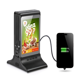 FYD835E Dual 7 pulgadas WIFI tablero interactivo Tabletop Digital Signage publicidad carga pantalla reproductor Sensor de movimiento incorporado - Product Image 5