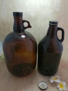 Toptan Growler California Iter Amber cam bira şarap şişesi California köpüklü şarap şişesi 0.5L,1L,2L,3L,4L,5L - Product Image 3