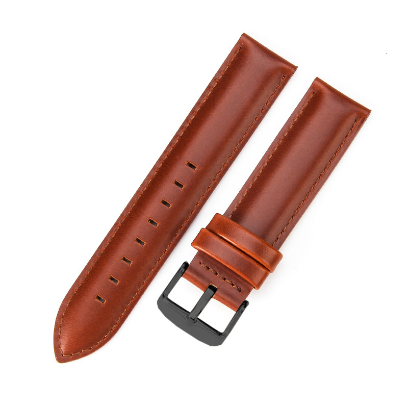 Red-brown - black buckle -K4