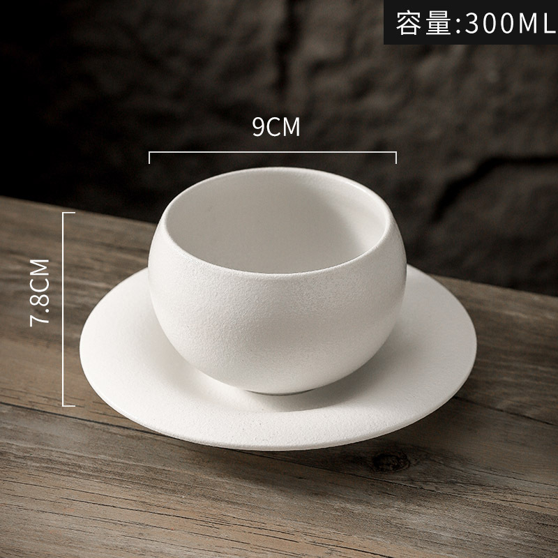 Gobelet blanc sable 300ml base assiette