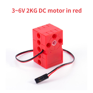 Motore a doppia uscita 2KG a corrente continua a rotazione di 360 gradi e Servo motoriduttore di inversione per Lego - Product Image 5