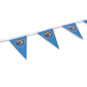 Promoción Tela personalizada Impreso Triángulo Publicidad Deporte Fieltro Banderines Cadena Bandera Bunting Banner - Product Image 2