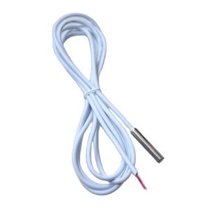 ホワイトラウンドシースケーブル2ピンアナログ出力0-10V温度センサー - Product Image 1