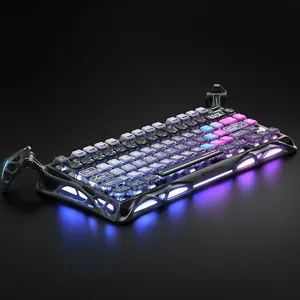 GravaS tar Mercury K1 Pro 75% kabellose mechanische Gaming-Tastatur mit RGB-Hintergrund beleuchtung und Rahmen-Hot-Swap-Linearschalter-Tastatur - Product Image 6