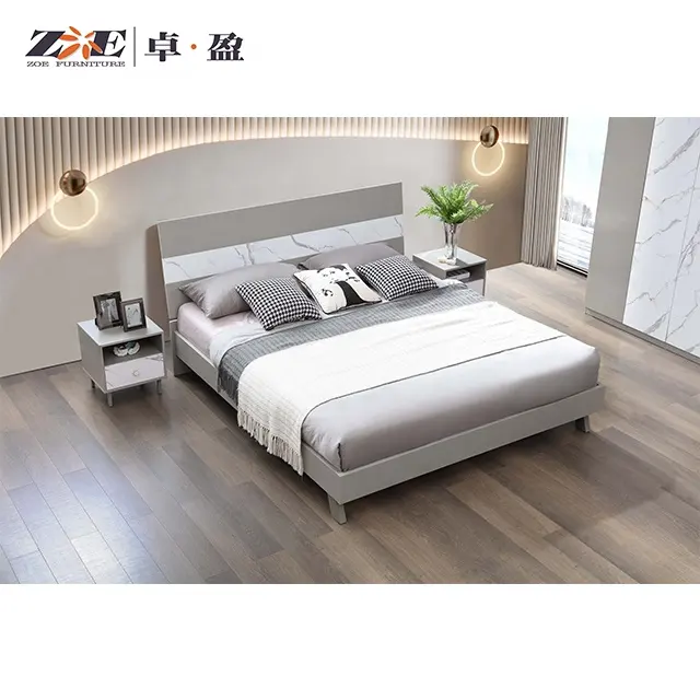 Set di camere da letto moderna fabbrica di mobili in Cina set di letti in legno design