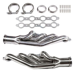 シボレースモールブロックV8LS1 LS2 LS3 LS6 LSX97-14用ターボマニホールドエキゾーストヘッダー - Product Image 3