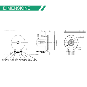 Regolatore di IBLD60W-S del motore a 32 bit integrato scheda di controllo dell'angolo di velocità del modulo di controllo del motore impermeabile senza spazzole - Product Image 3