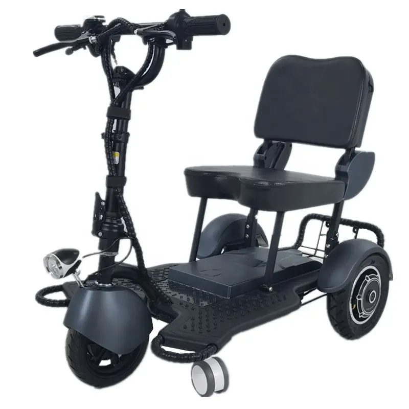 Scooter de mobilidade elétrica, dobrável e rápida, 3 rodas, handicapped