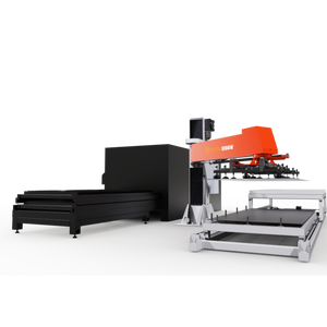Sistemas de almacenamiento automático con pórtico de placa de metal Manipulador de robot de descarga utilizado en línea de producción de acero y gabinetes