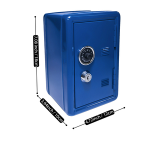 Çocuk sikke Metal Mini soyunma güvenli tek haneli şifreli kilit ve anahtar para küçük güvenli saklama kutusu kumbara - Product Image 3