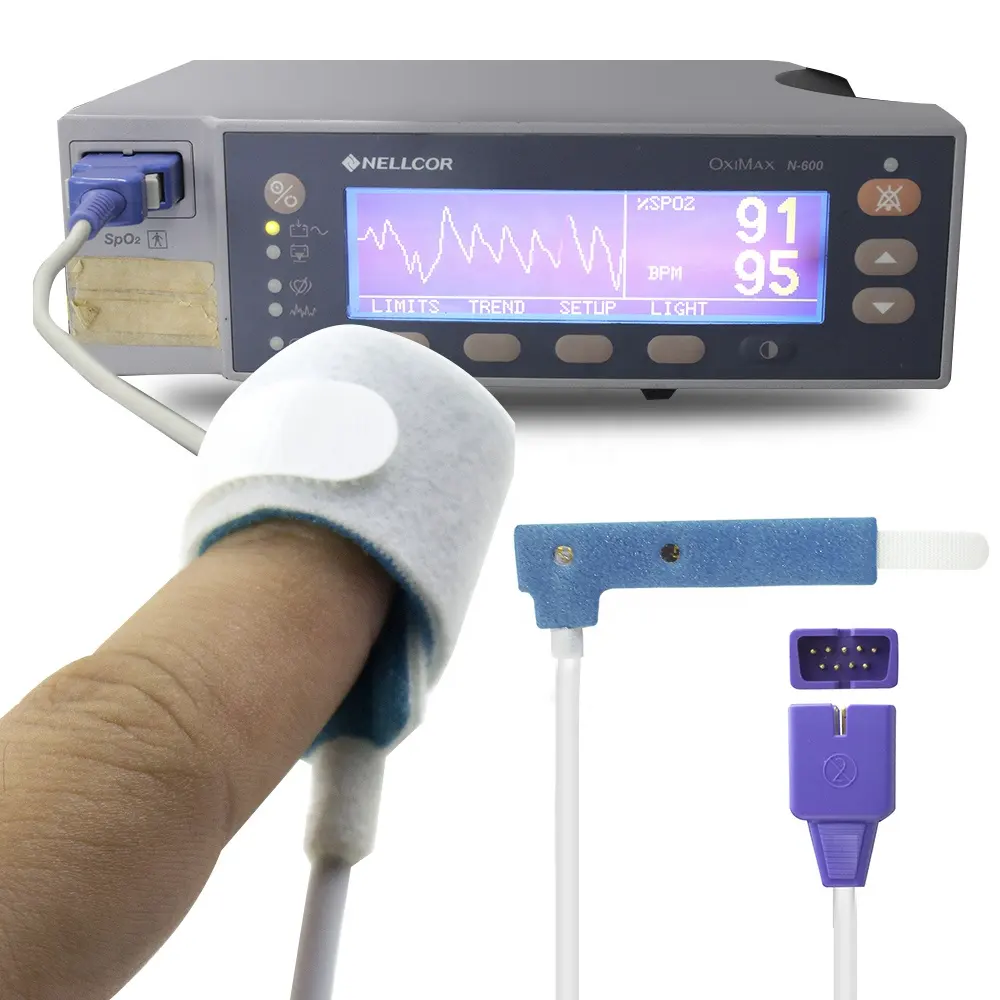 Sensore SpO2 compatibile per Nellcor Covdien sensore monouso neonatale-adulto Sp02 recensioni