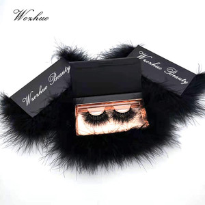 Private Label Fluffy Russian Handmade Full Strip <strong>Lashes</strong> Bulk Wispy Thick D Curl 25mm Mink Eyelashes Wholesale