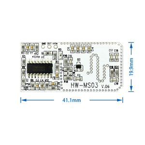 High Performance Motion <strong>Sensor</strong> Module Radar Motion <strong>Sensor</strong> HW-MS03 2.4GHz to 5.8GHz Microwave Radar <strong>Sensor</strong> Module for <strong>Arduino</strong>
