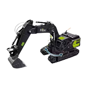 2.4G Oversized Alloy Remote Control Excavator <strong>Black</strong> Technology Kids Engineering Vehicle <strong>Toys</strong> <strong>RC</strong> Cars for Expert - Product Image 1