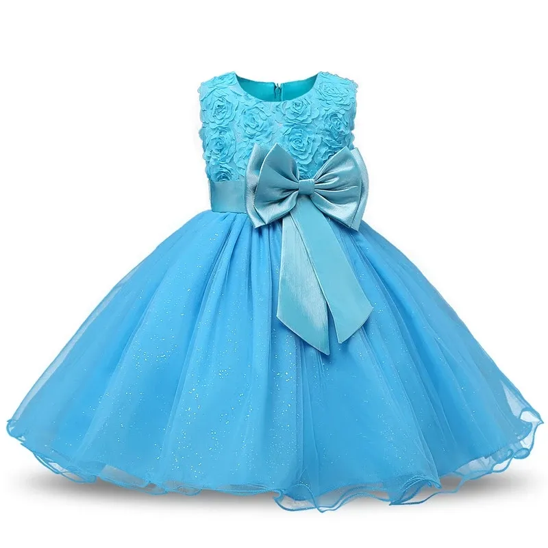 Robe princesse fleurie pour filles, robe d'été Tutu de mariage, fête d'anniversaire, Costume pour enfants, modèle pour bal de promo