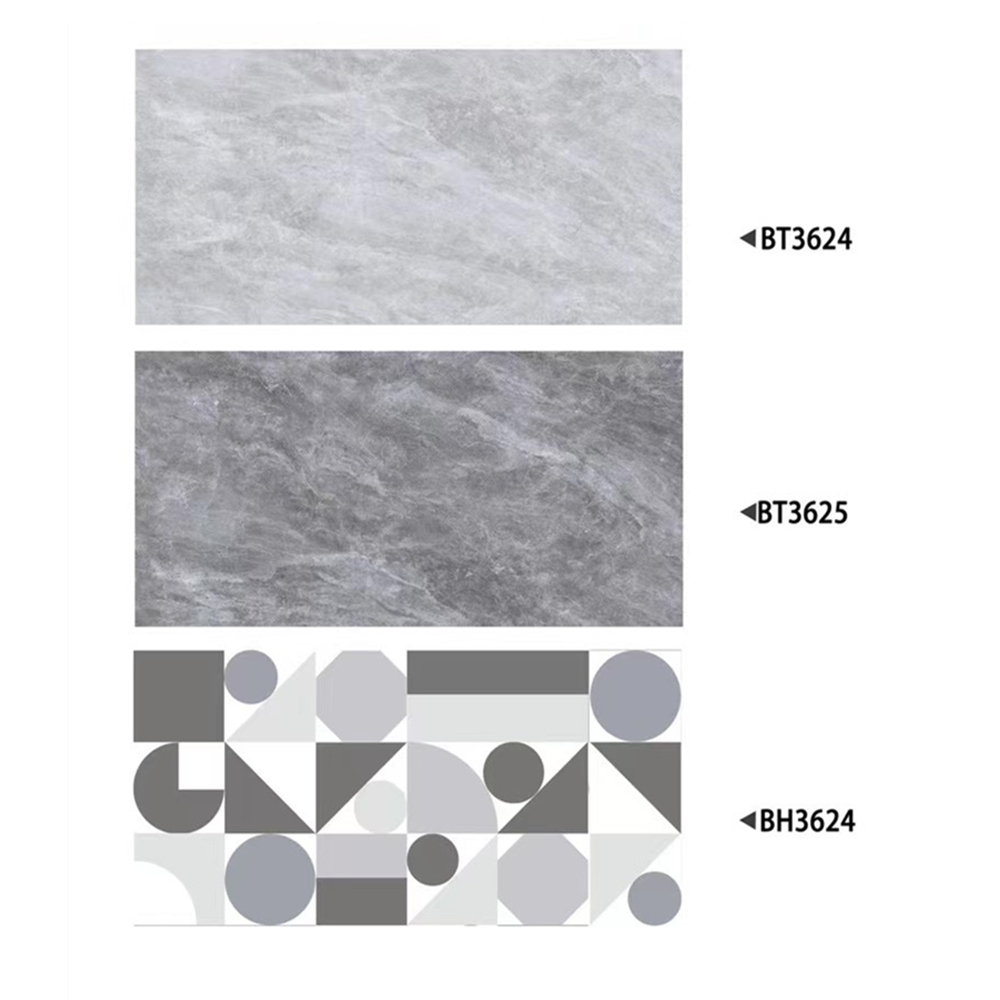 Hot design China  dark grey ceramic decorative wall tiles with cheap price 300x600mm