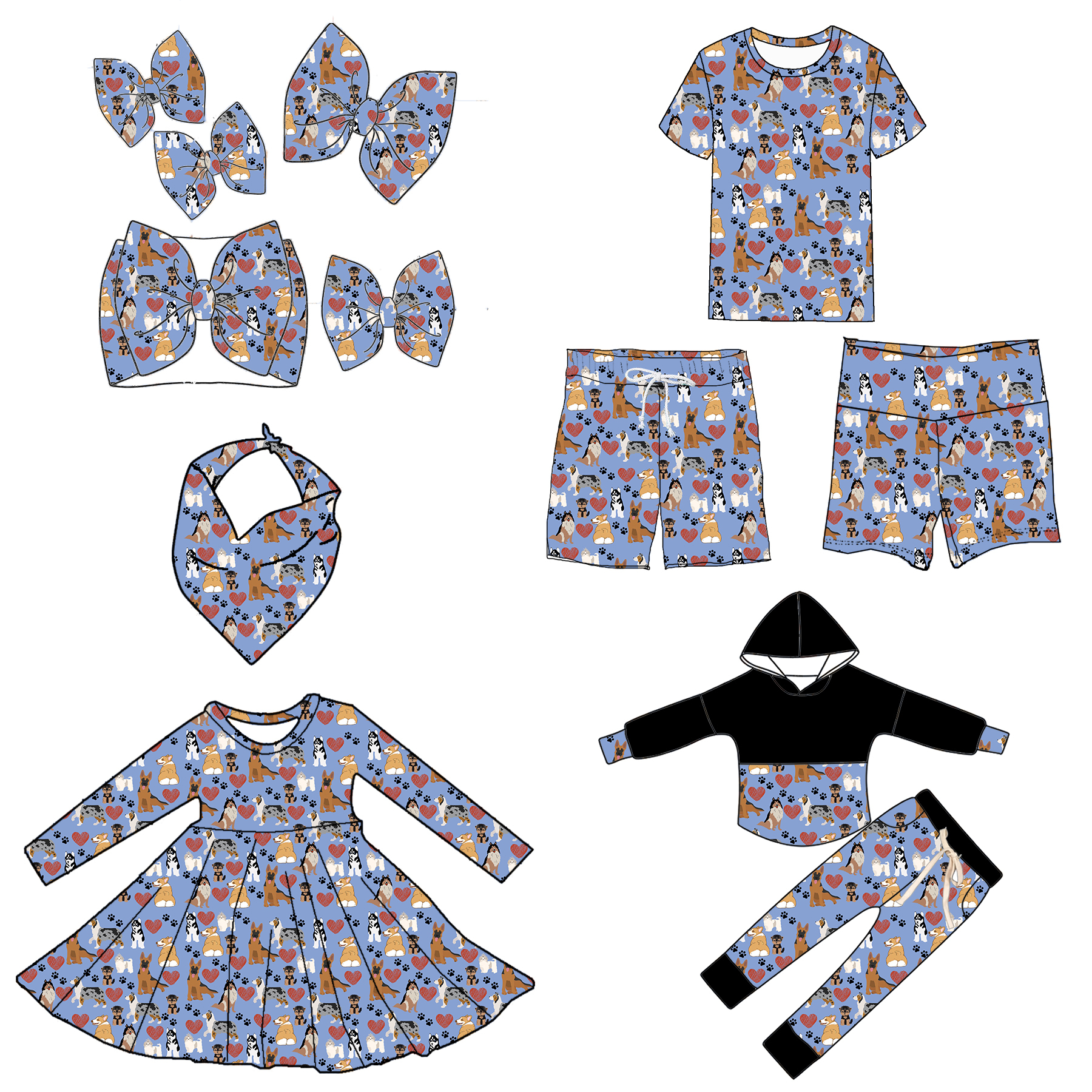 set di abbigliamento per ragazze 7