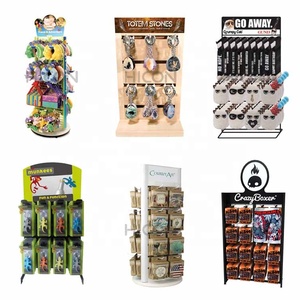 Qualitätsgesicherter Schlüsselanzeiger-Knöchelständer, 4-Wege-Rotations-Display Massivholz-Schlüsselanhänger-Displayständer - Product Image 2