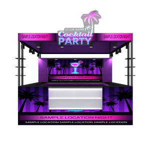 Tùy chỉnh nhôm Backlit Pub hiển thị xách tay seg in ấn hiện đại quán cà phê thanh Triển Lãm Đứng - Product Image 2