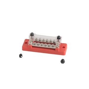 ימי פס אלומיניום, 12-48V כוח הפצה בלוק טוב מוליכות חשמלית 12 מסוף אוניברסלי 150A עם כיסוי