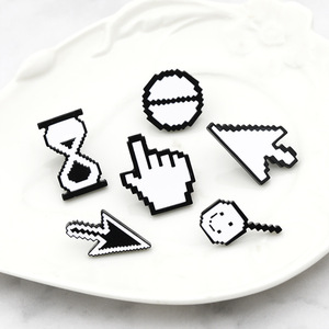 Computer Tool Emaille Pin Cursors Kreis Sanduhr Zeiger Hand Pfeil Pixel Broschen Symbolleiste Revers Abzeichen Programmierer Schmuck Geschenk - Product Image 5